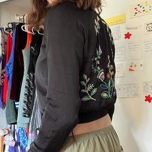 embroidered bomber jacket